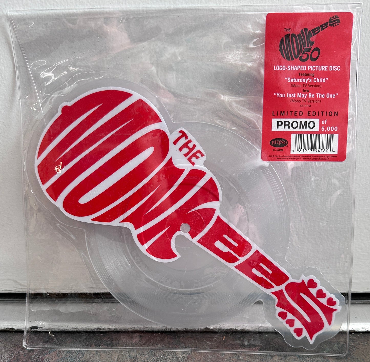 Monkees Shaped Picture Disc Single: Saturday's Child b/w You Just May Be The One