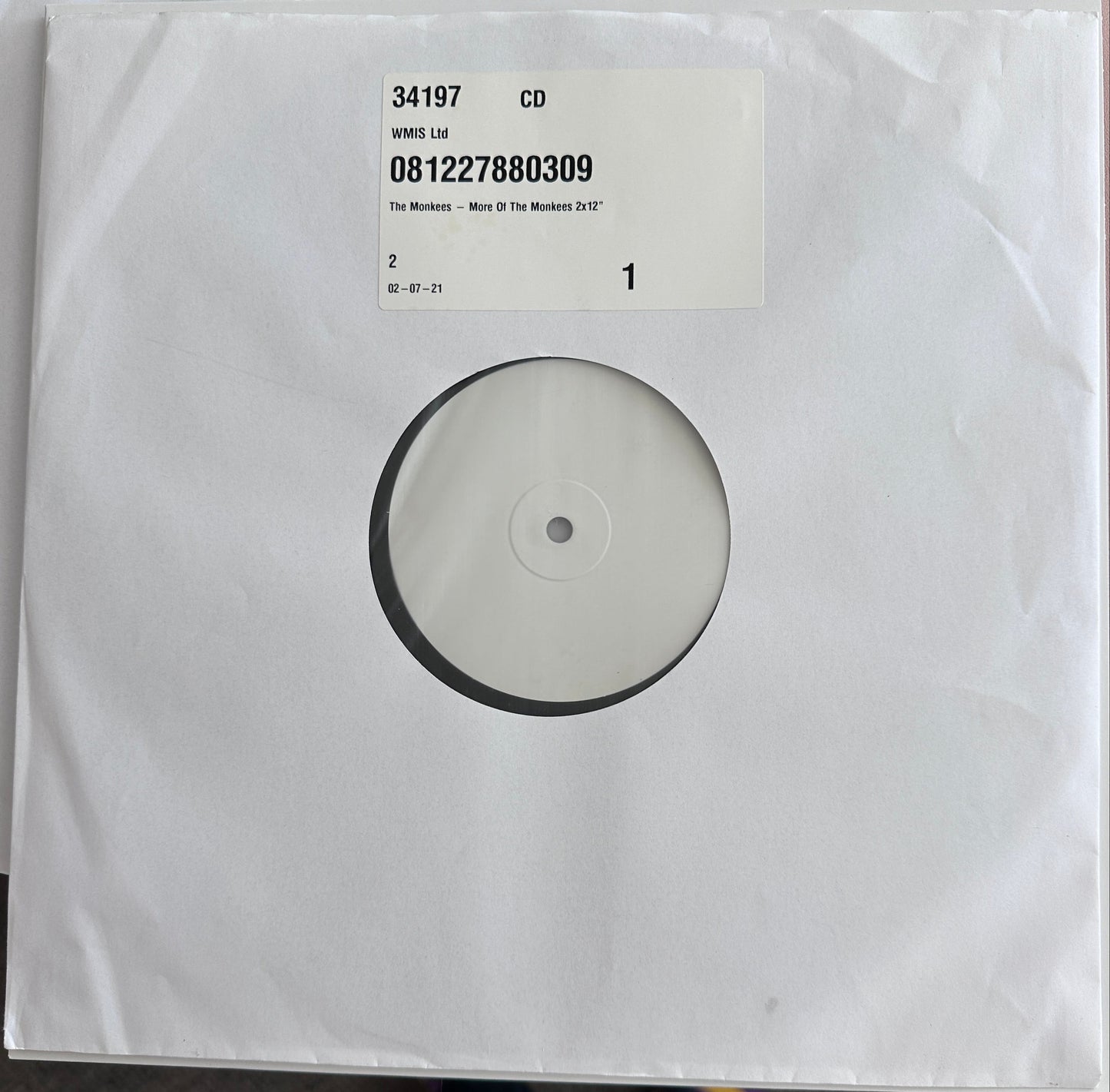 The Monkees 'More Of The Monkees' Limited-Edition 2-LP Vinyl Set TEST PRESSING!