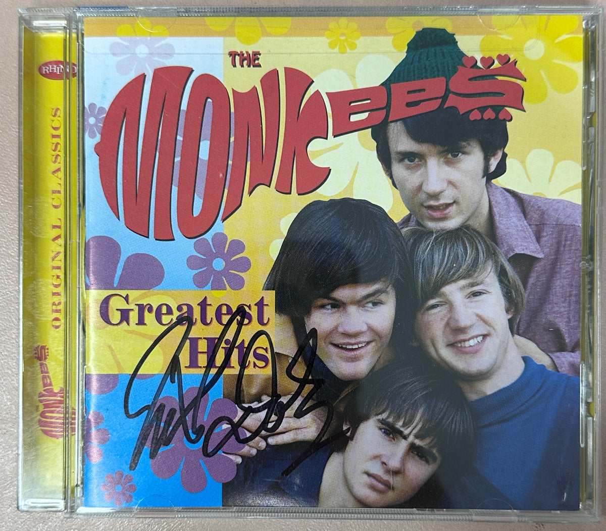 The Monkees - Greatest Hits CD AUTOGRAPHED BY MICKY DOLENZ