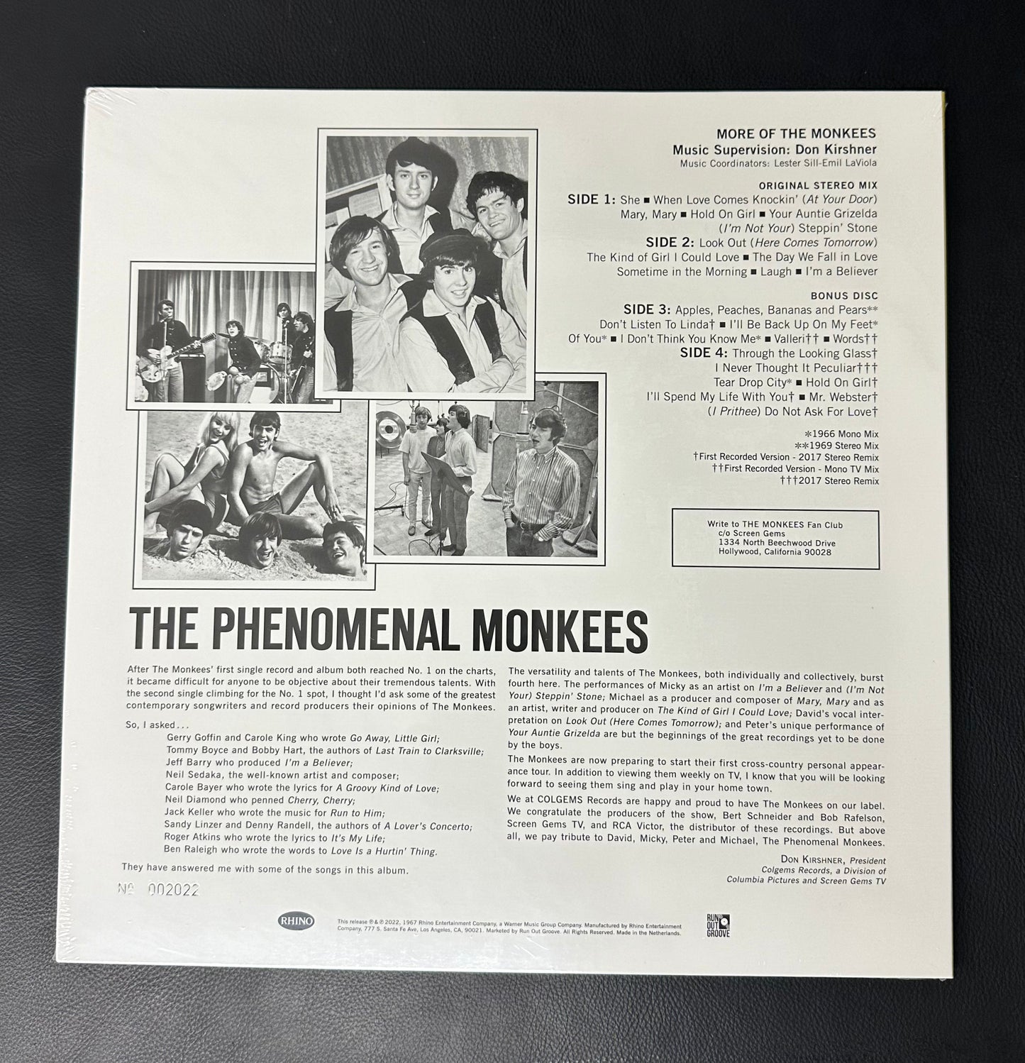 The Monkees 'More Of The Monkees' Limited-Edition 2-LP Vinyl Set