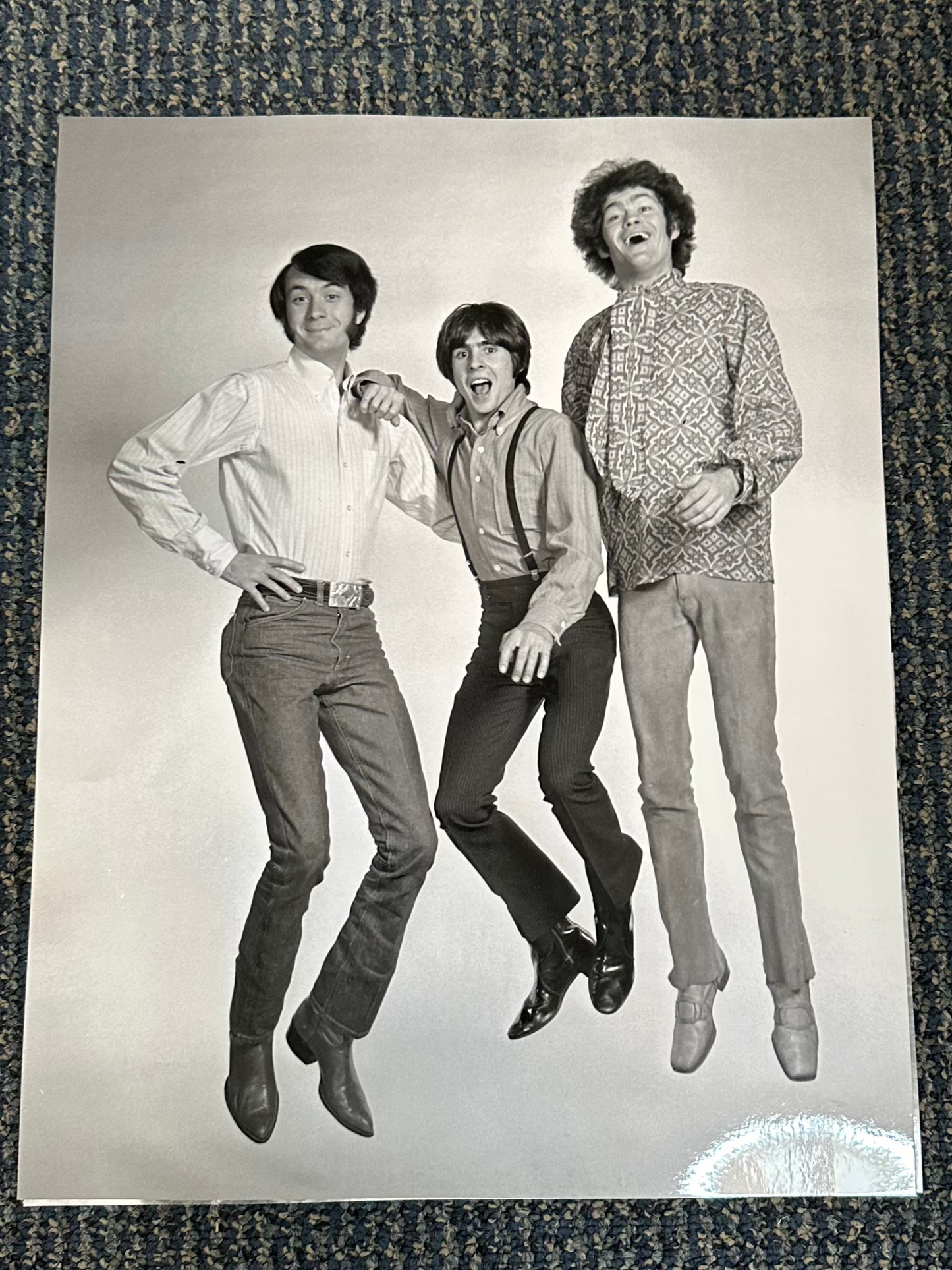 11x14 Monkees Photo Print: 1969 Trio jumping